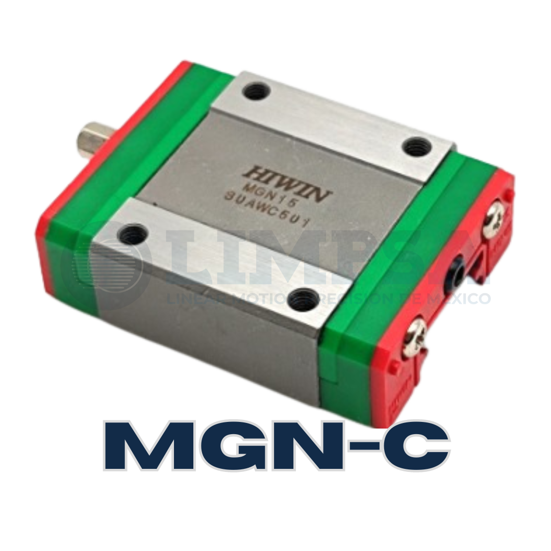 Patín lineal HIWIN MGN-C (para riel 12mm)