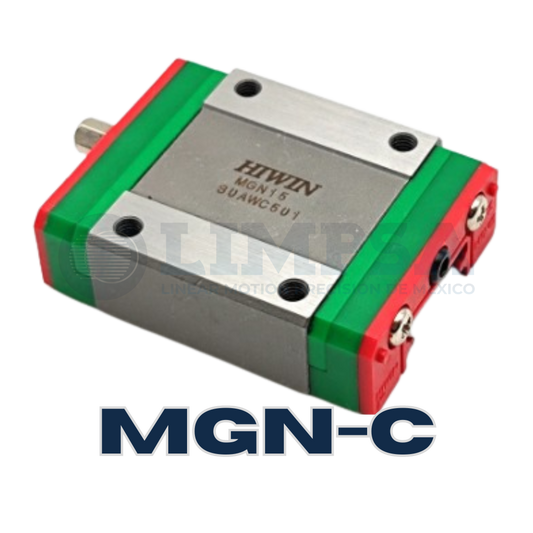 Patín lineal HIWIN MGN-C (para riel 12mm)